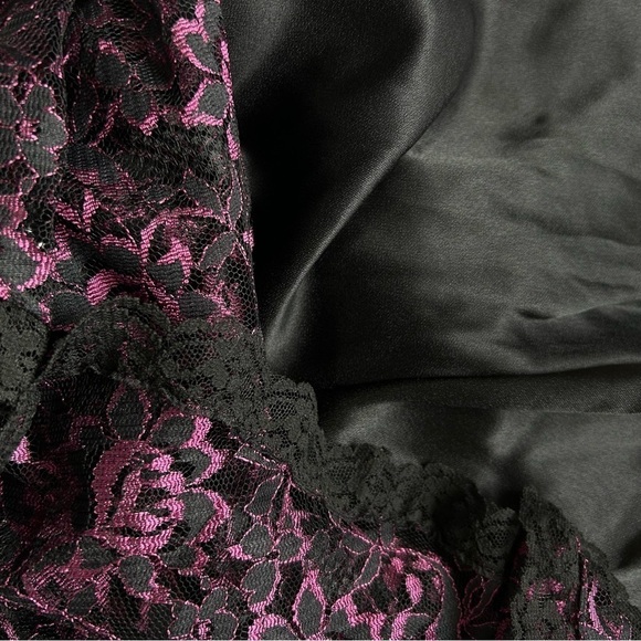 Vintage 90s Gunne Sax Jessica McClintock Lace Gown Cocktail Dress Whimsigoth S - Picture 8 of 10